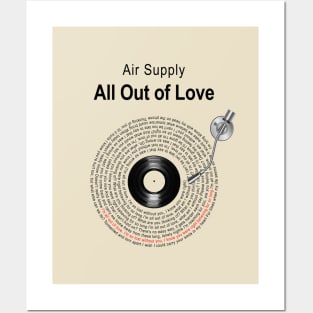 ALL OUT LOVE LYRICS ILLUSTRATIONS Posters and Art